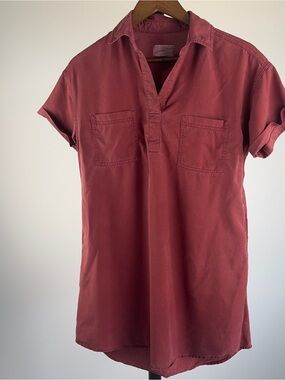 Universal Thread Rose Pink Short Sleeve Tunic Shirt Dress